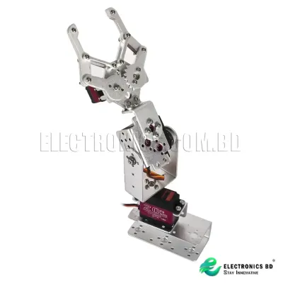 3 DOF Robot Arm with Claw Structure Unassembled Kit side view