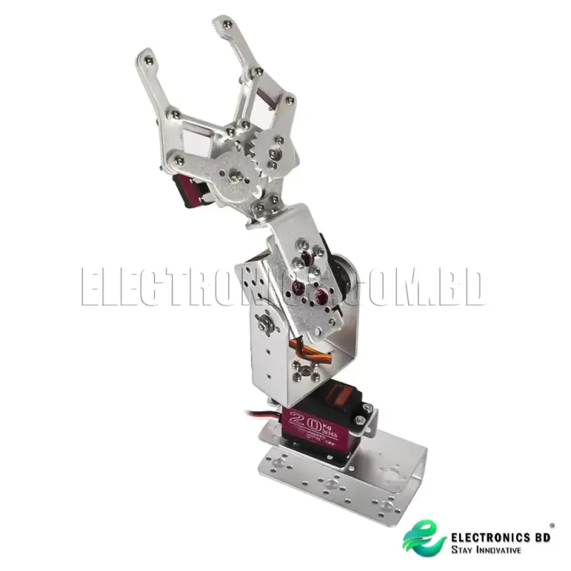 3 DOF Robot Arm with Claw Structure Unassembled Kit side view