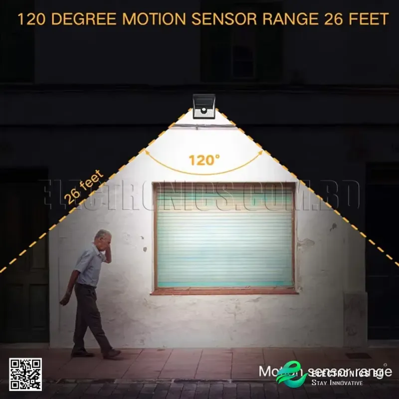 40 LED Solar Motion Sensor Waterproof Outdoor Wall Light for Garden