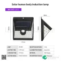 40 LED Solar Motion Sensor Waterproof Outdoor Wall Light for Garden