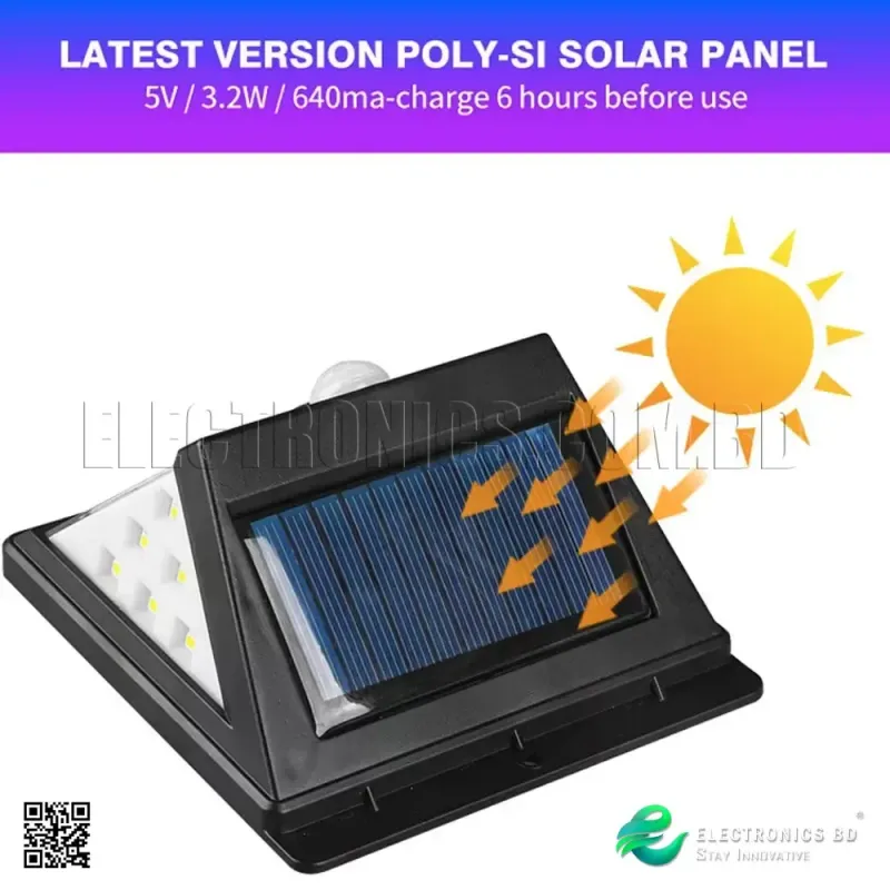 40 LED Solar Motion Sensor Waterproof Outdoor Wall Light for Garden