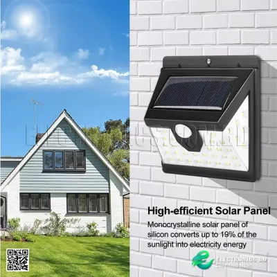 40 LED Solar Motion Sensor Waterproof Outdoor Wall Light for Garden