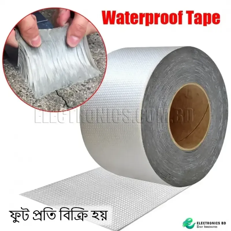 1 Feet 4 Inch Aluminum Waterproof Foil Self Adhesive Rubber Flex Tape