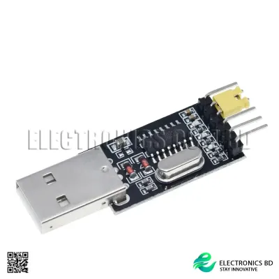 USB to TTL CH340 Module | USB to Serial Port Adapter for STC Microcontroller, Arduino, and ESP Boards