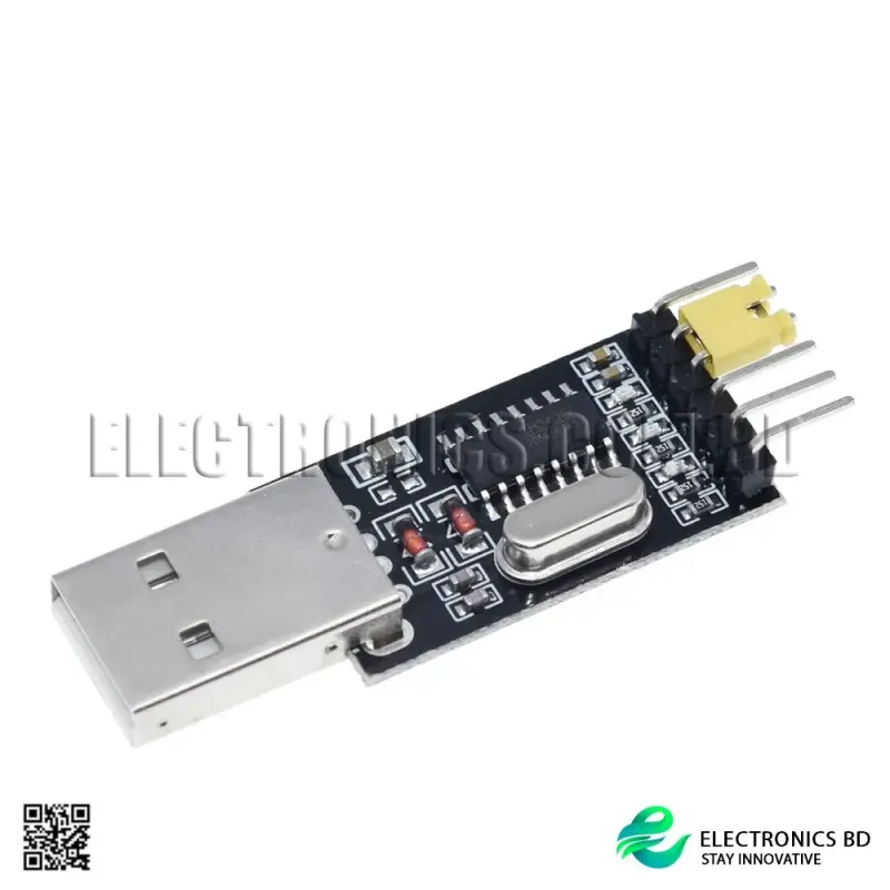 USB to TTL CH340 Module | USB to Serial Port Adapter for STC Microcontroller, Arduino, and ESP Boards