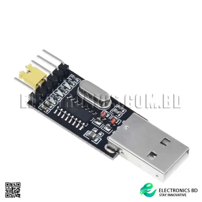 USB to TTL CH340 Module | USB to Serial Port Adapter for STC Microcontroller, Arduino, and ESP Boards