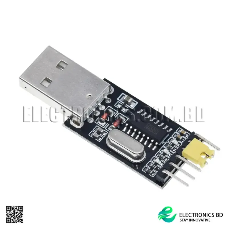 USB to TTL CH340 Module | USB to Serial Port Adapter for STC Microcontroller, Arduino, and ESP Boards