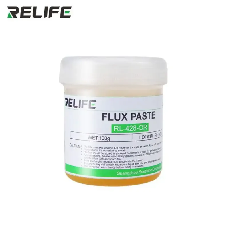 RELIFE Rosin Flux Paste RL-428-OR 100G Low Residue Formula detailed image