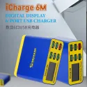 MECHANIC iCharge 6M 6-Port USB Fast Charger QC3.0 Display feature