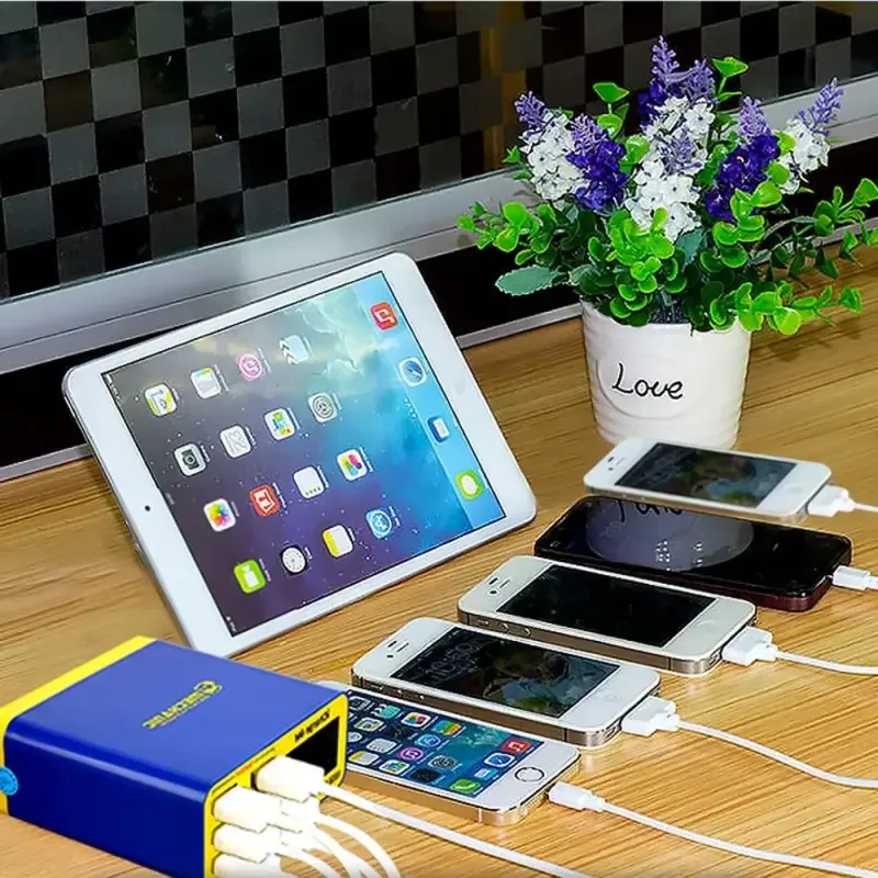 MECHANIC iCharge 6M 6-Port USB Fast Charger QC3.0 Display usage demo