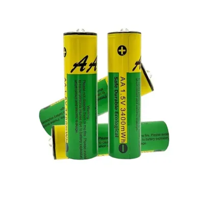 AA 1.5V 3400mWh Rechargeable Lithium Battery USB Type-C multiple pieces