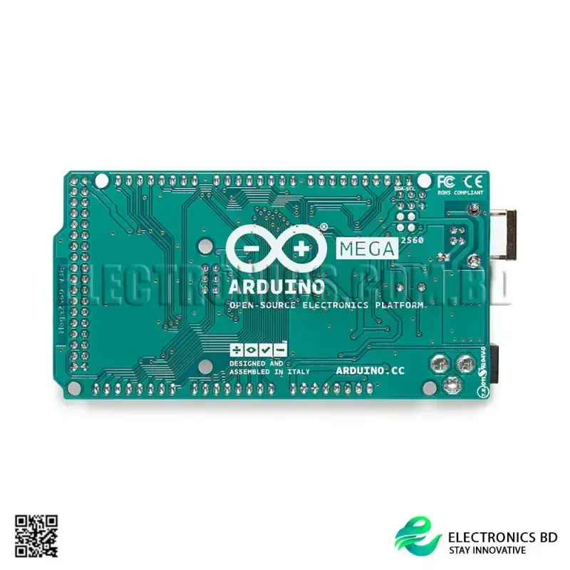 High-performance connectivity with 54 digital I/O pins and 16 analog inputs to support extensive sensor integration.