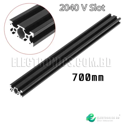 700mm V Slot 2040 Aluminum European Standard Linear Rail for 3D Printer Parts and CNC DIY